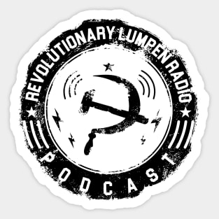 Grunge - Black - Revolutionary Lumpen Radio Design Sticker